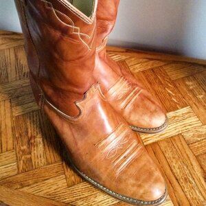 VTG Pre-Loved Western styled Leather Boots Size 12D